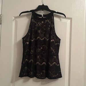 New York & Company black lace tank top. Size medium